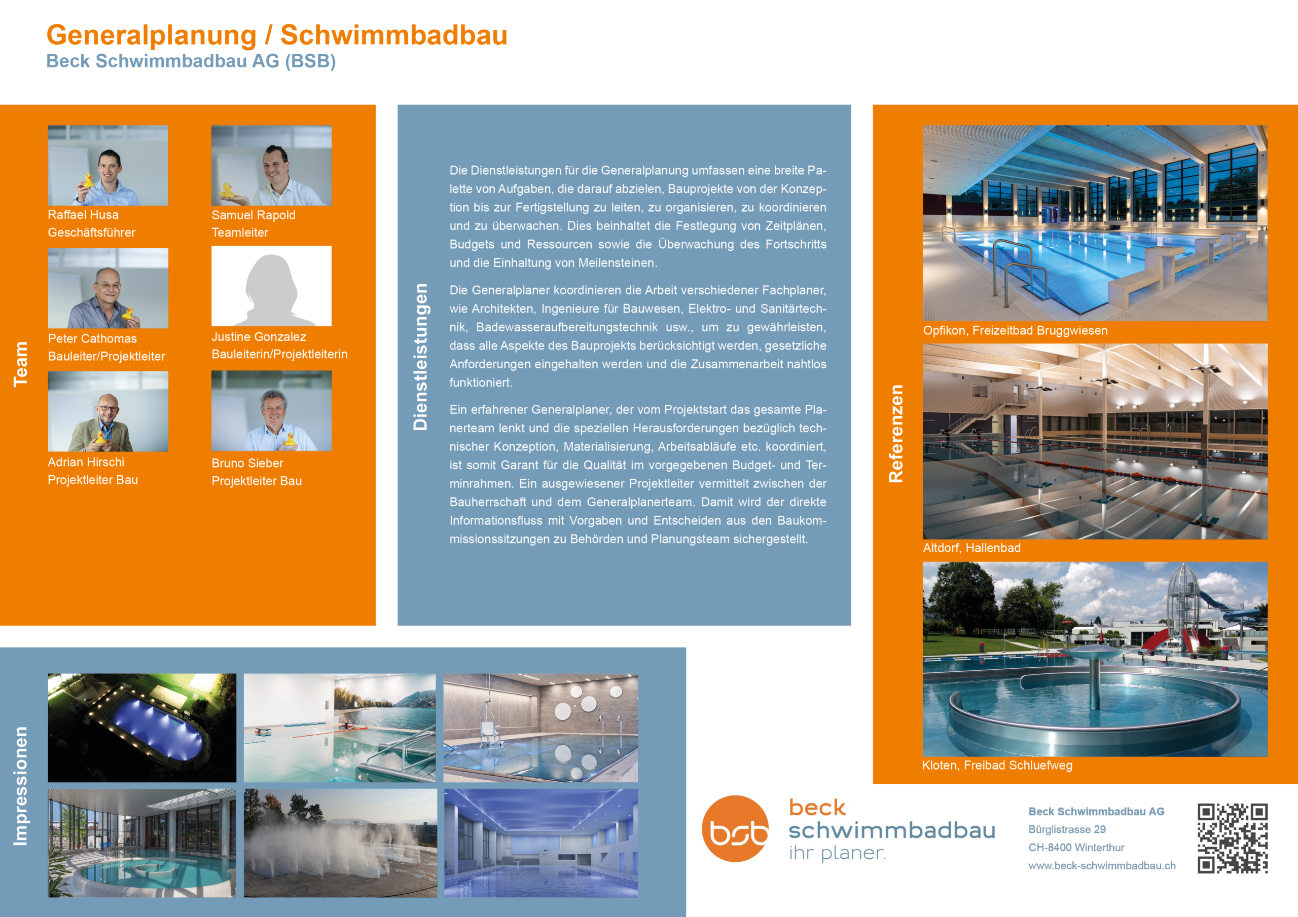 Generalplanung / Schwimmbadbau